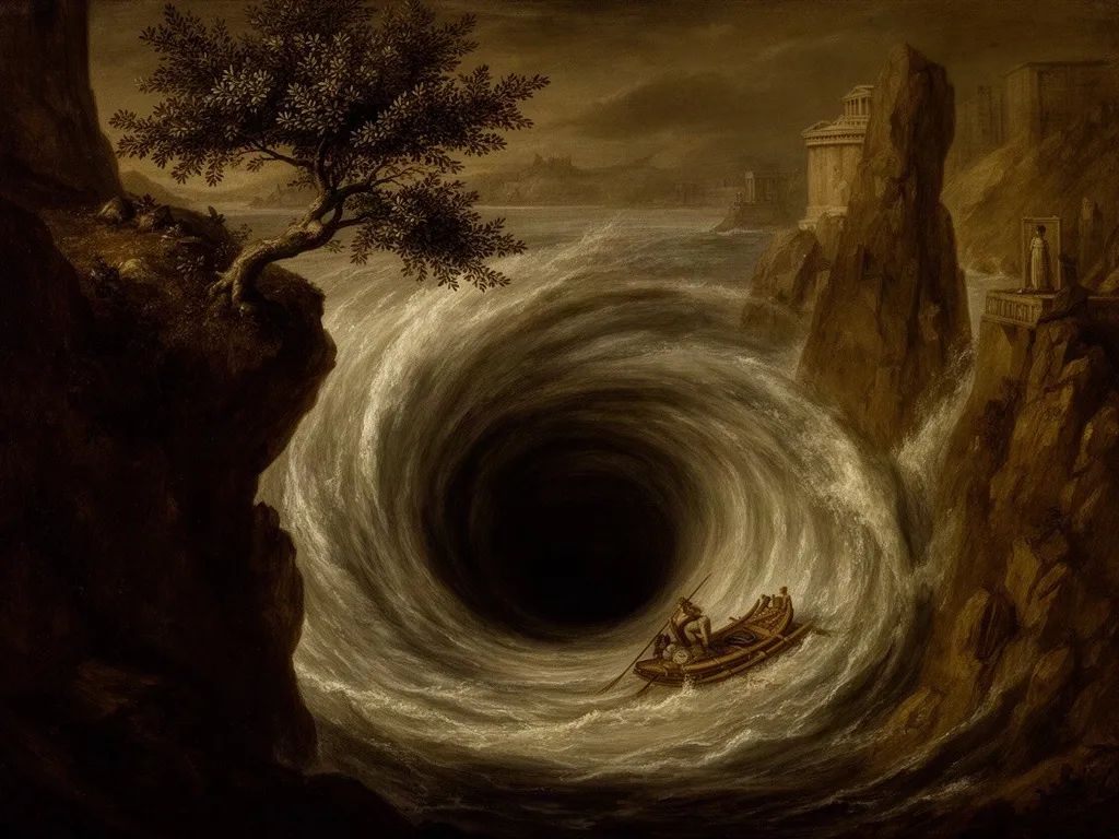 ภาพวาดอสูร คาริบดิส (Charybdis) ในหมวดอสูรแห่งท้องทะเล — มหากาพย์โอดิสซีย์ของโฮเมอร์